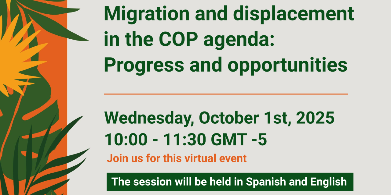 Migration and displacement in the COP agenda: Progress and opportunities
