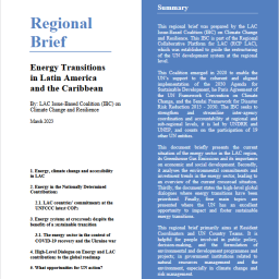 Regional Brief on Energy Transitions in Latin America and the Caribbean