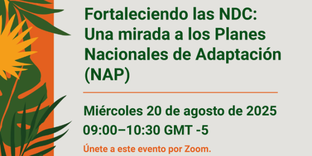 Fortaleciendo las NDC: Una mirada a los Planes Nacionales de Adaptación (NAP)