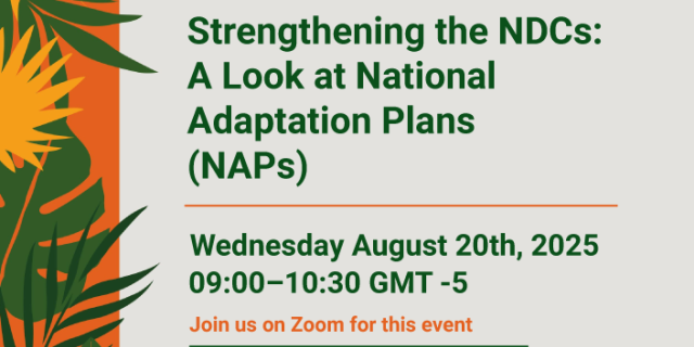 Strengthening NDCs: A Look at National Adaptation Plans (NAP)